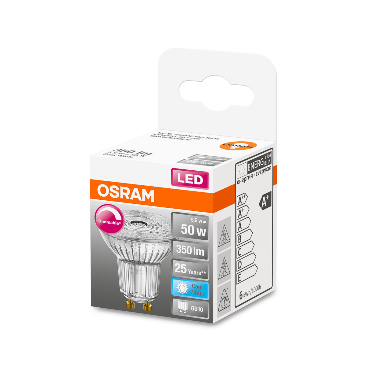 Osram LED-Leuchtmittel Reflektor 36 Grad 50W kaltweiß Bild 2