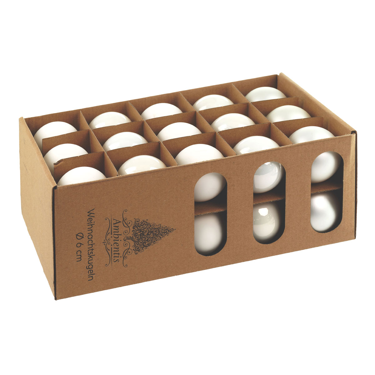 Ambientis Glaskugeln 6 cm weiss Mix Bild 2