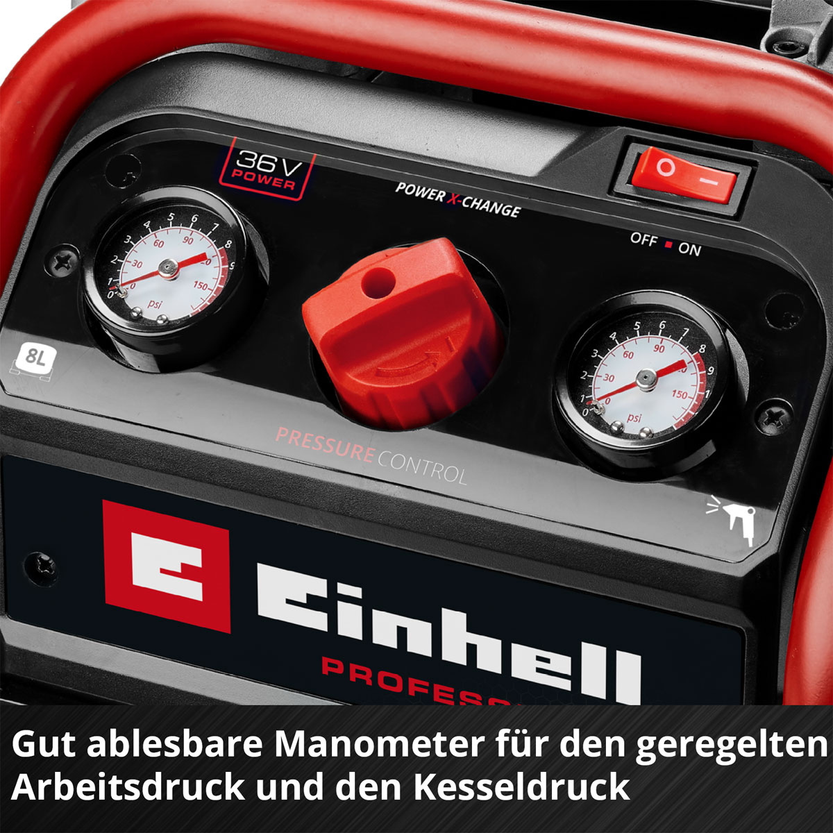 Einhell Professional Akku-Kompressor SILENZZO 36/210 Bild 9