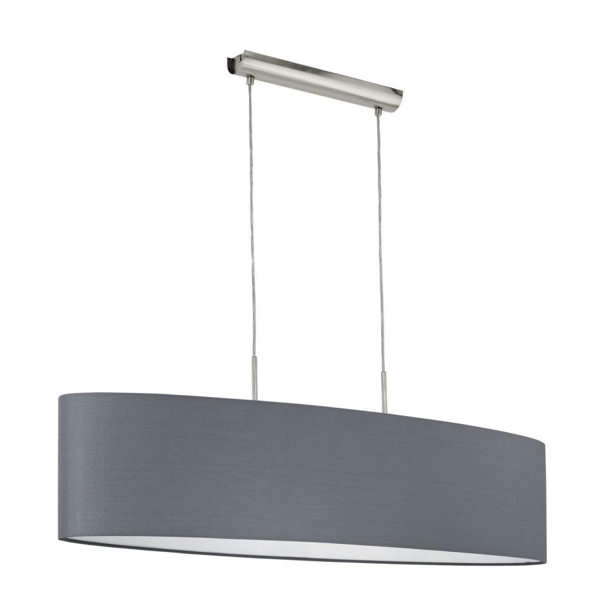 Eglo Hängeleuchte Pasteri nickel/grau 100 cm