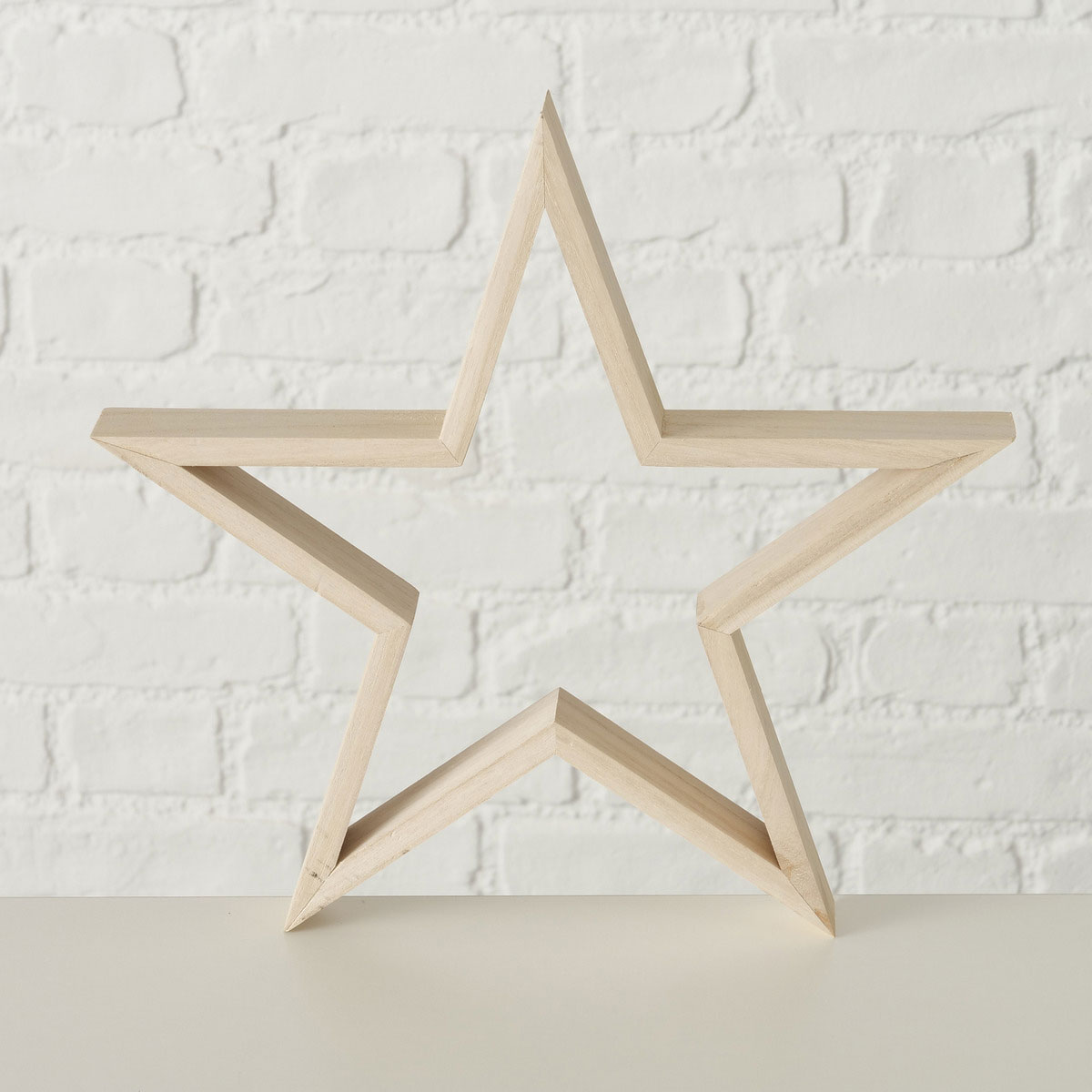 Dekoaufsteller Borna Stern 30 x 3 x 29 cm natur Holz sortiert Bild 3