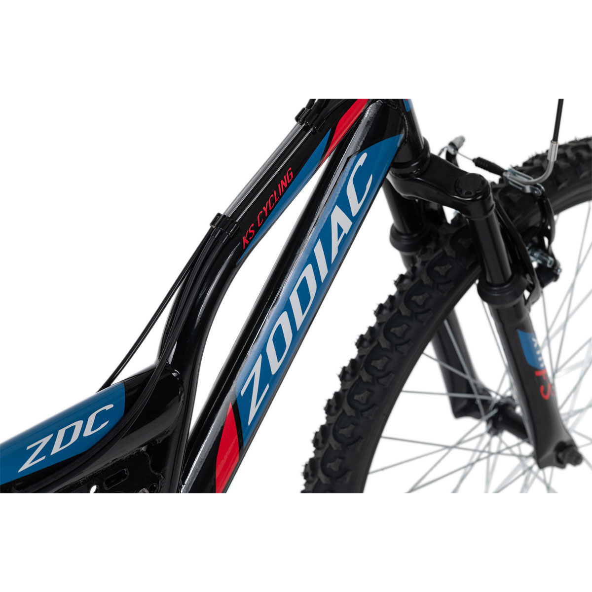 KS Cycling Kinder-Mountainbike Fully 24'' Zodiac schwarz-rot RH 38 cm  Bild 4