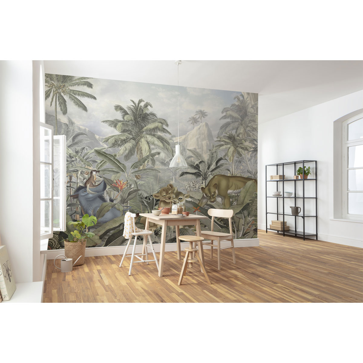 Komar  Vlies Fototapete Lion King Mountains 300x280 cm