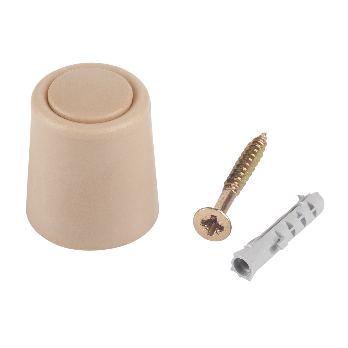 Suki Türstopper mit Schraube 2,6 cm beige 2 Stück Bild 1