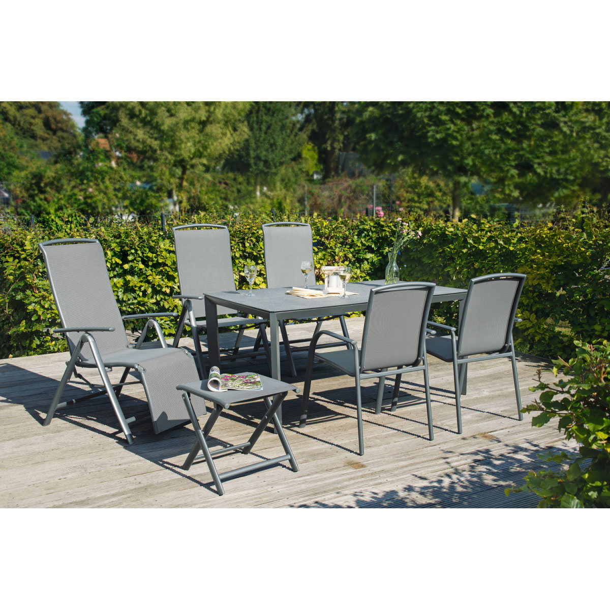 Haveson Klapphocker Atlanta anthrazit Bild 2