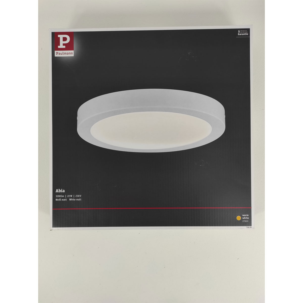 Paulmann LED-Panel Abia Durchmesser 30 cm weiß Bild 6