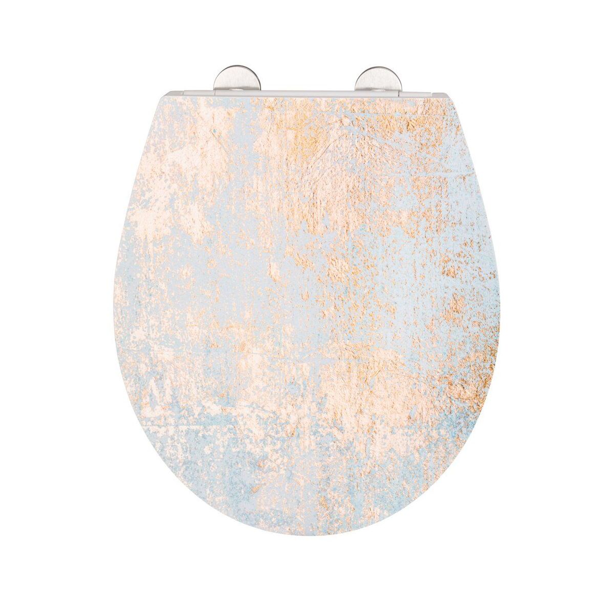 Wenko WC-Sitz Agate Duroplast embossedmit Absenkautomatik abnehmbar