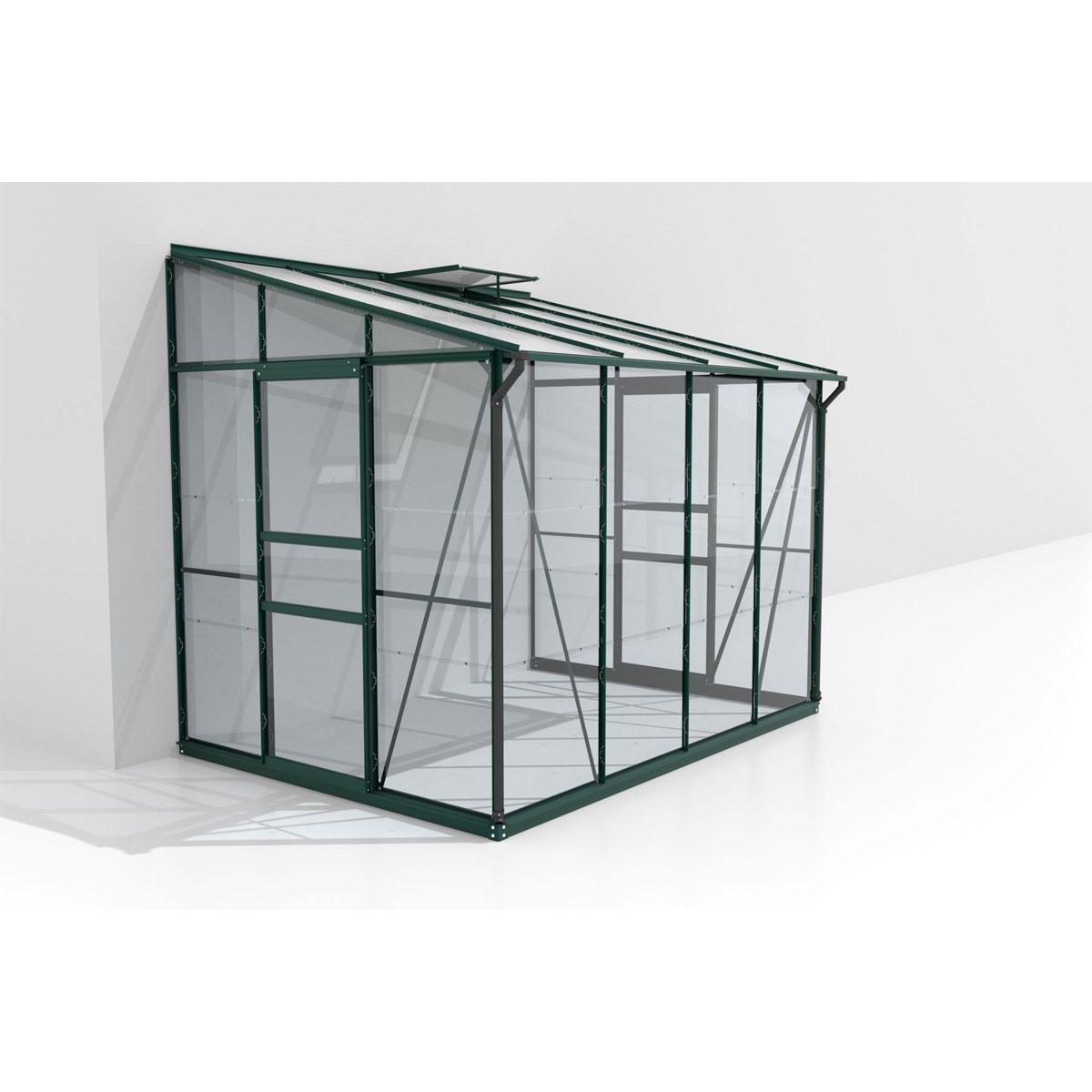 Vitavia Gewächshaus Osiris 7800 7,8m² 3 mm Einscheibensicherheitsglas schwarz Bild 1