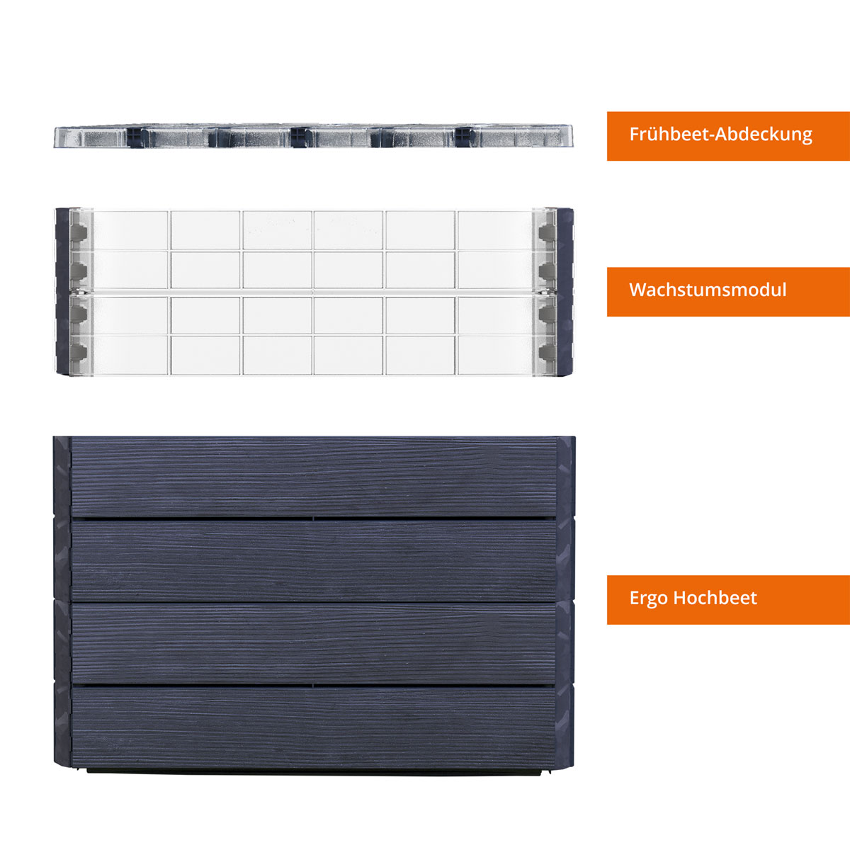 Garantia  Hochbeet Ergo Quadro TurboPlus L 80 Wood, inkl. FLORA Wassersparsystem Bild 2