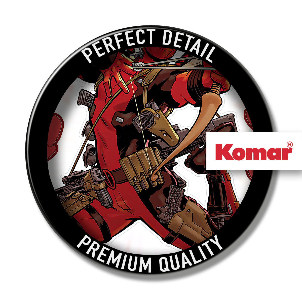 Komar  Wandtattoo Deadpool Lovepool 50x70 cm Bild 3