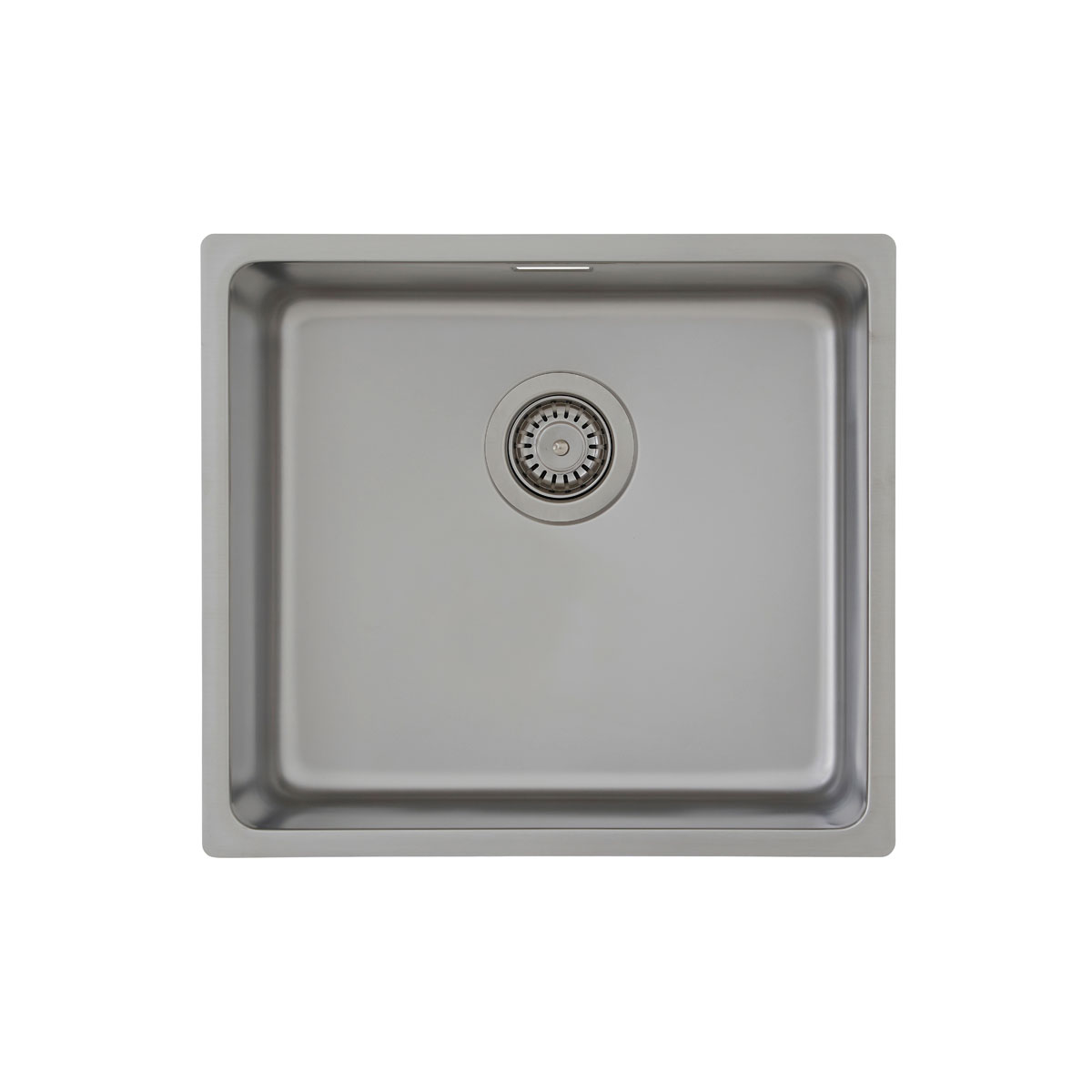 Respekta Spuele Edelstahl 49 cm inkl. Ab- und Ueberlaufgarnitur          Bild 1