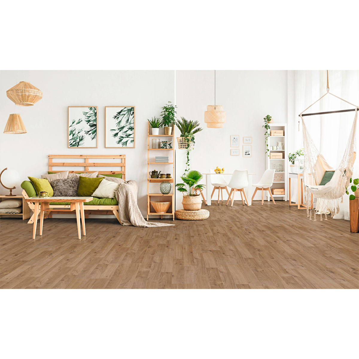 Specht Laminatboden Classic Bergmanns Eiche natur 138 x 19,3 cm Bild 6