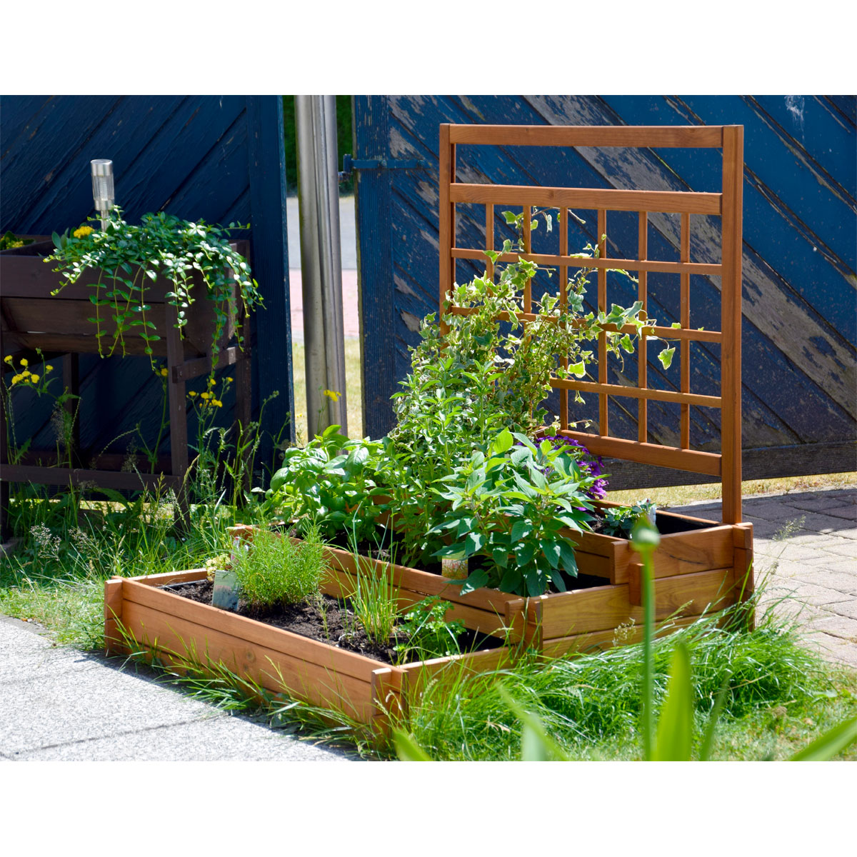 dobar Hochbeet Peru 110 x 115 x 88 cm braun Bild 2
