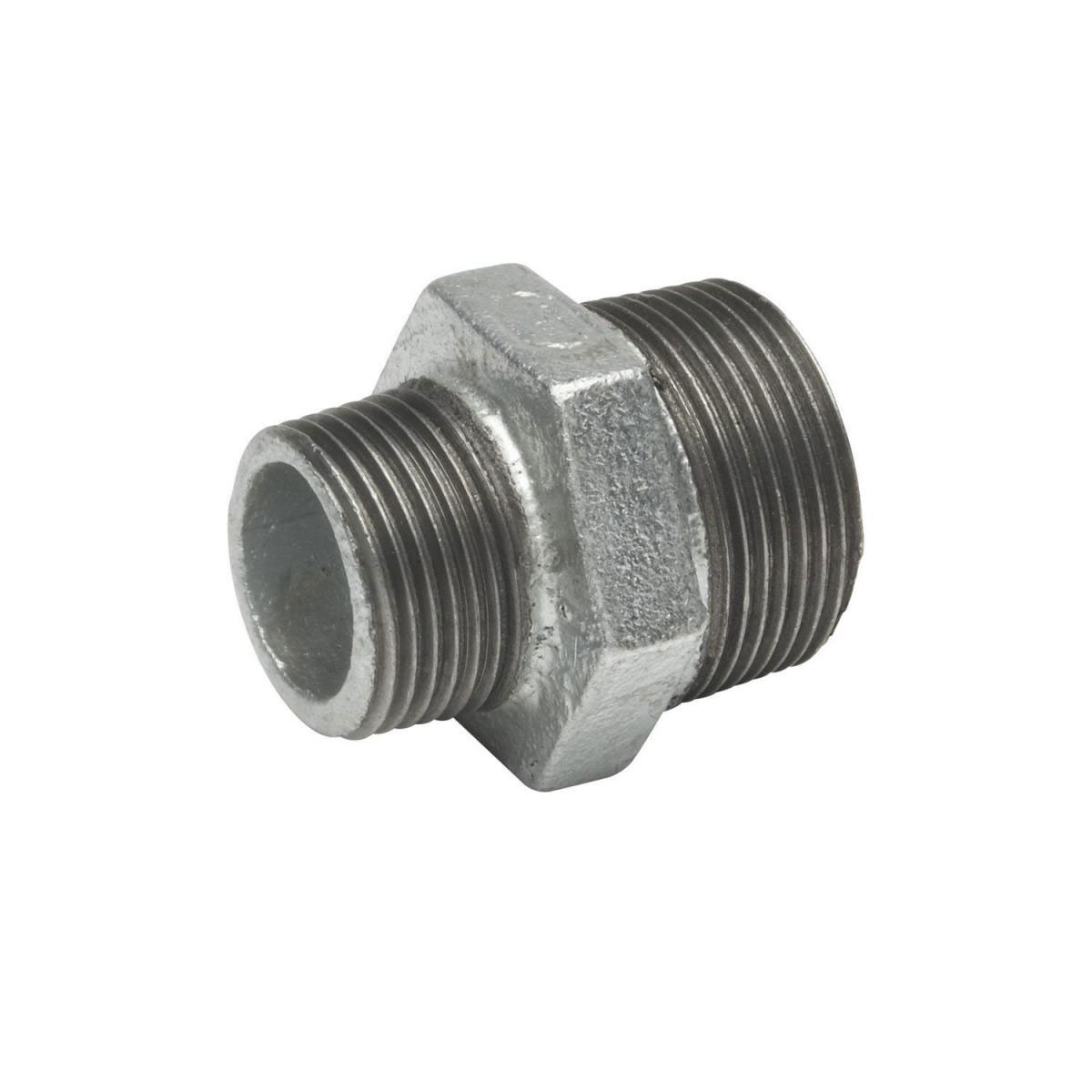 Meister Reduzierdoppelnippel 41,91 mm 1 1/4 Zoll Außengewinde x 33,25 mm 1 Zoll