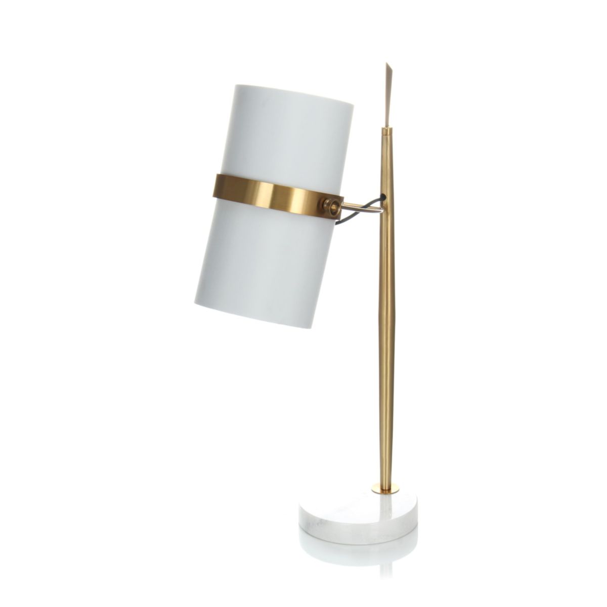 Tischlampe Novum 210 weiss gold