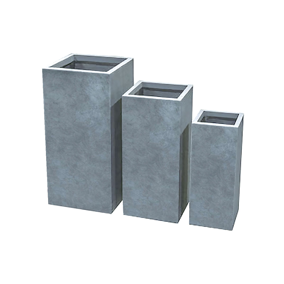 Haveson Pflanzsäule Wiped grey 22 x 22 x 50 cm Bild 1