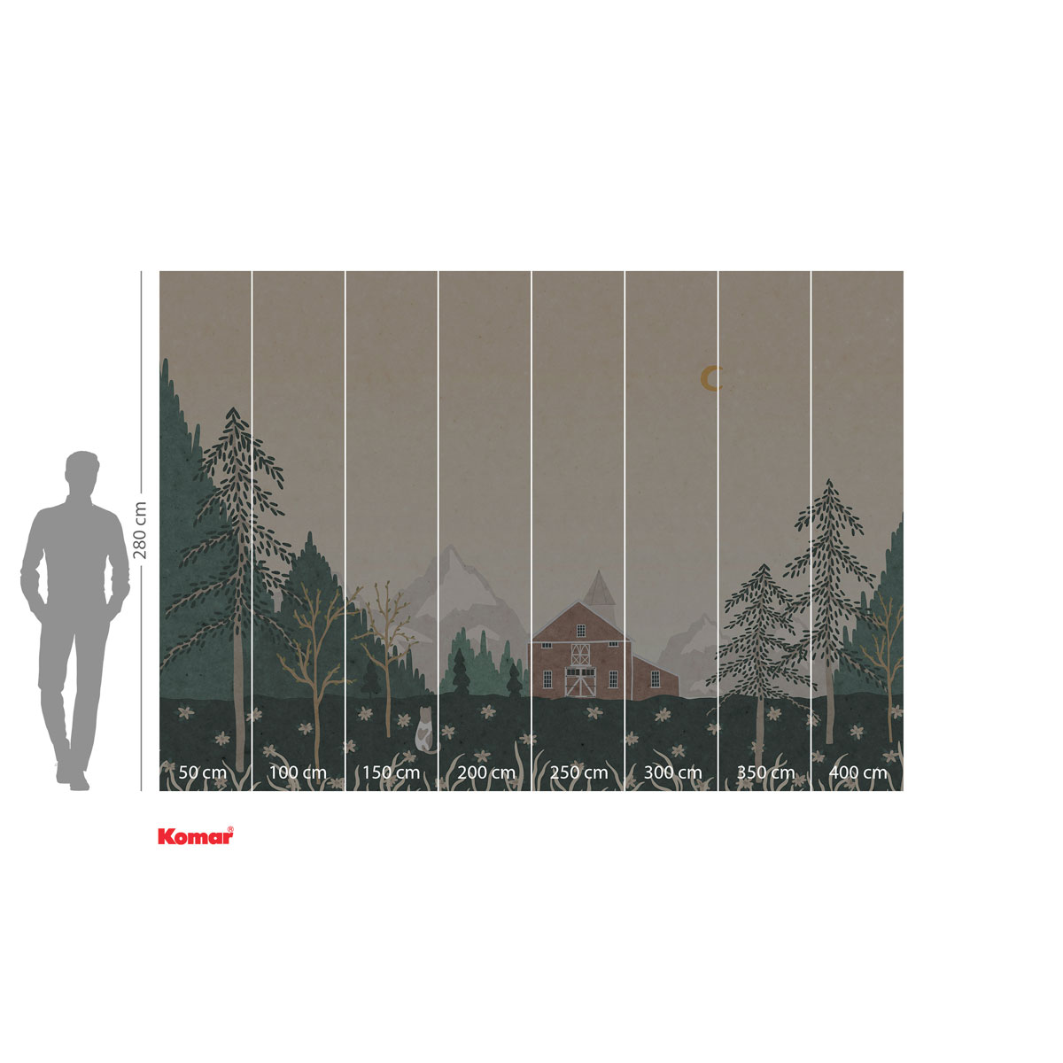 Komar  Vlies Fototapete Little Farm 400x280 cm Bild 3