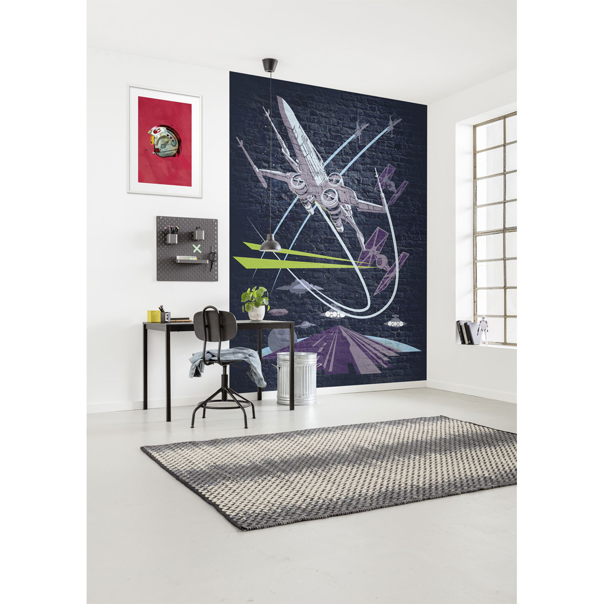 Komar  Vlies Fototapete Star Wars Classic Concrete X-Wing 200x280 cm