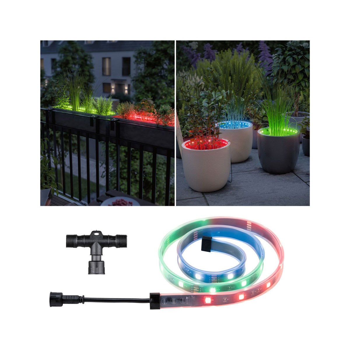 Paulmann  Outdoor Link Light 80cm RGB Flower Box Extension inklusive Touch Switch