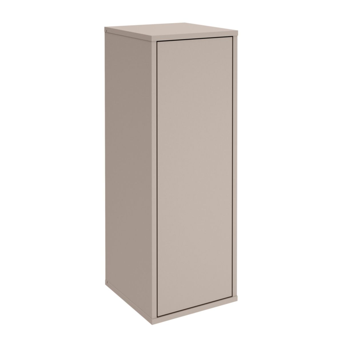 Fackelmann Compactline Midischrank Kaschmir 1 Tür 302x842x320mm Push-To-Open