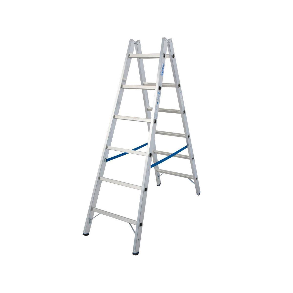 Krause Sprossen-Doppelleiter Stabilo 2 x 6 Sprossen