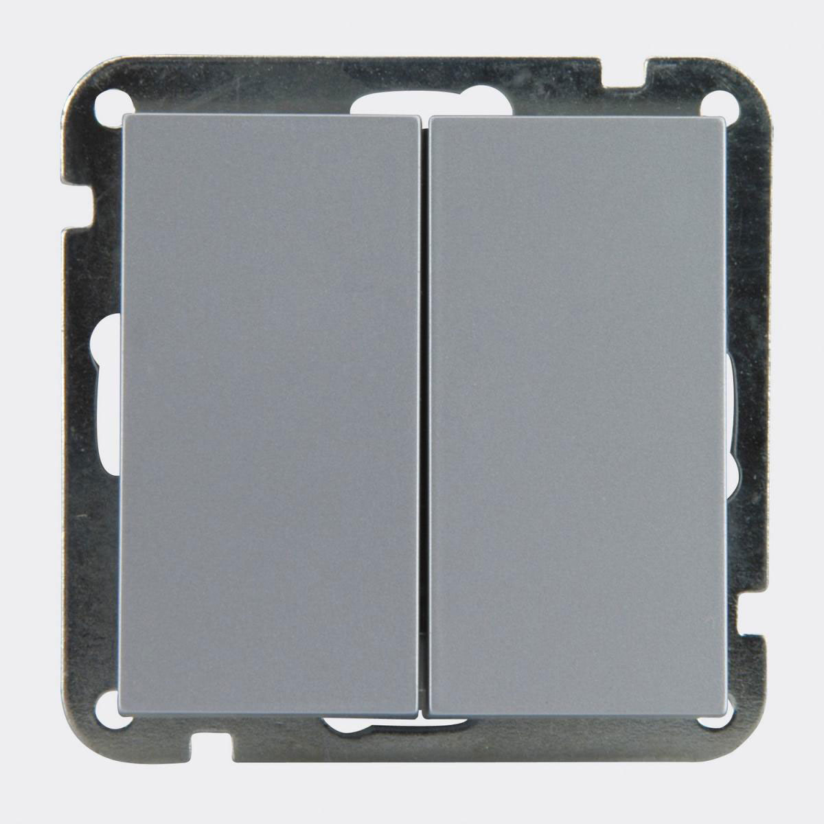 Serienschalter Melbourne silber Serie 703