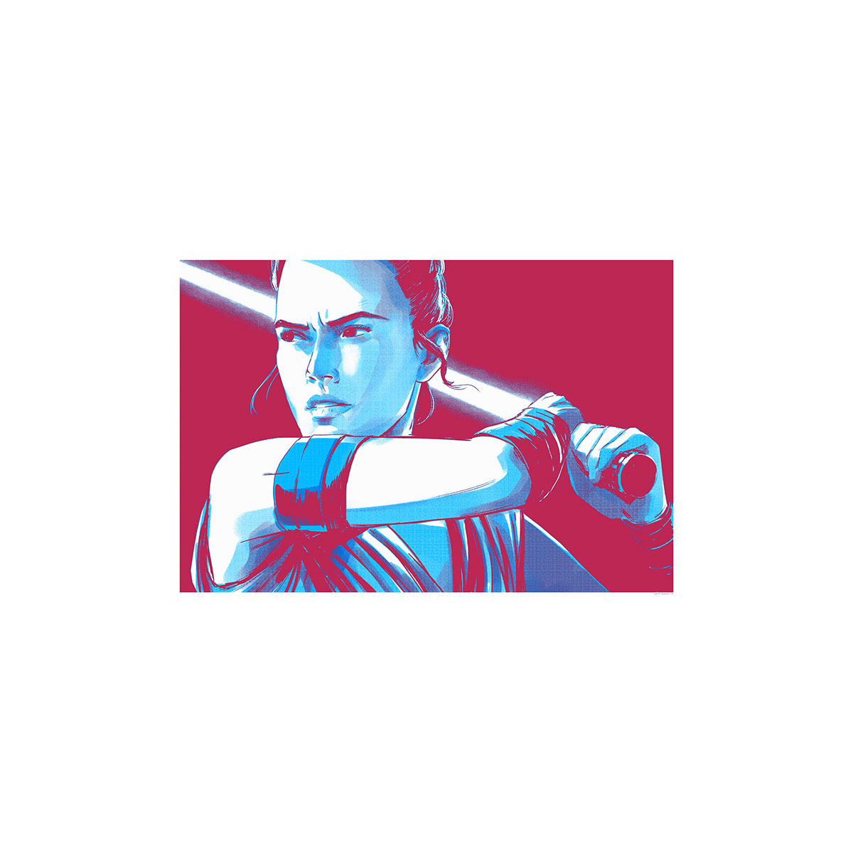 Komar  Wandbild Star Wars Faces Rey 70x50 cm Bild 2