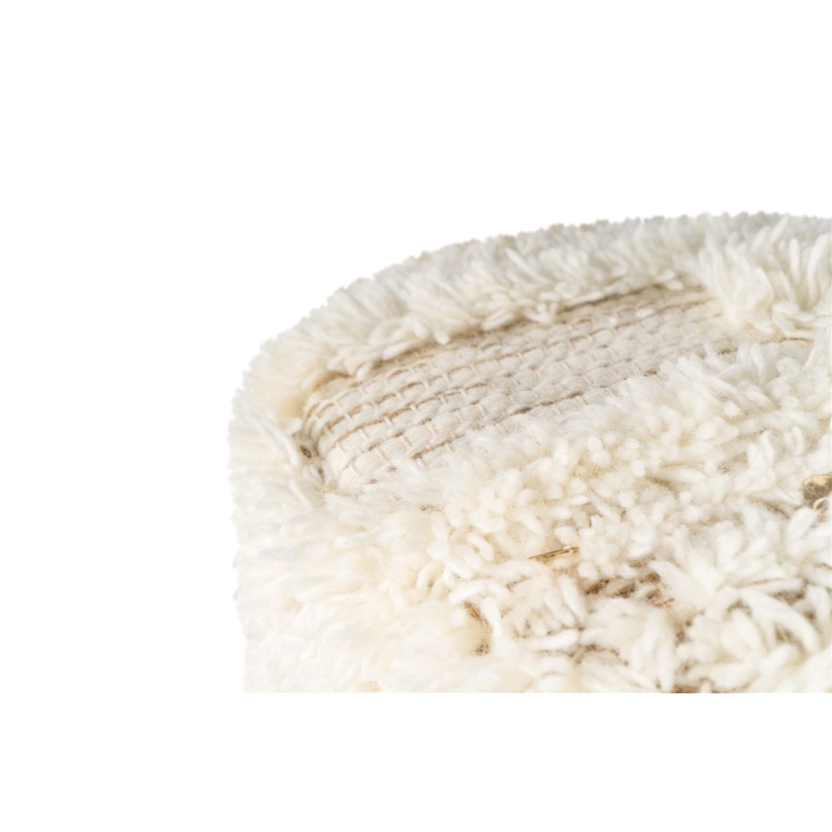 Pouf Hocker Bohist 425 creme khaki 35x35cm Bild 3