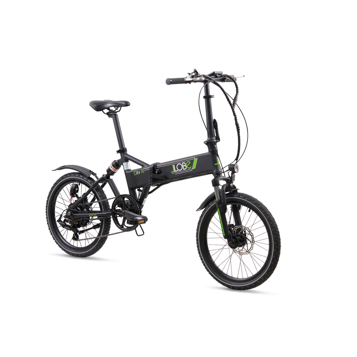 LLobe City E-Bike „III“, faltbar, schwarz Bild 1