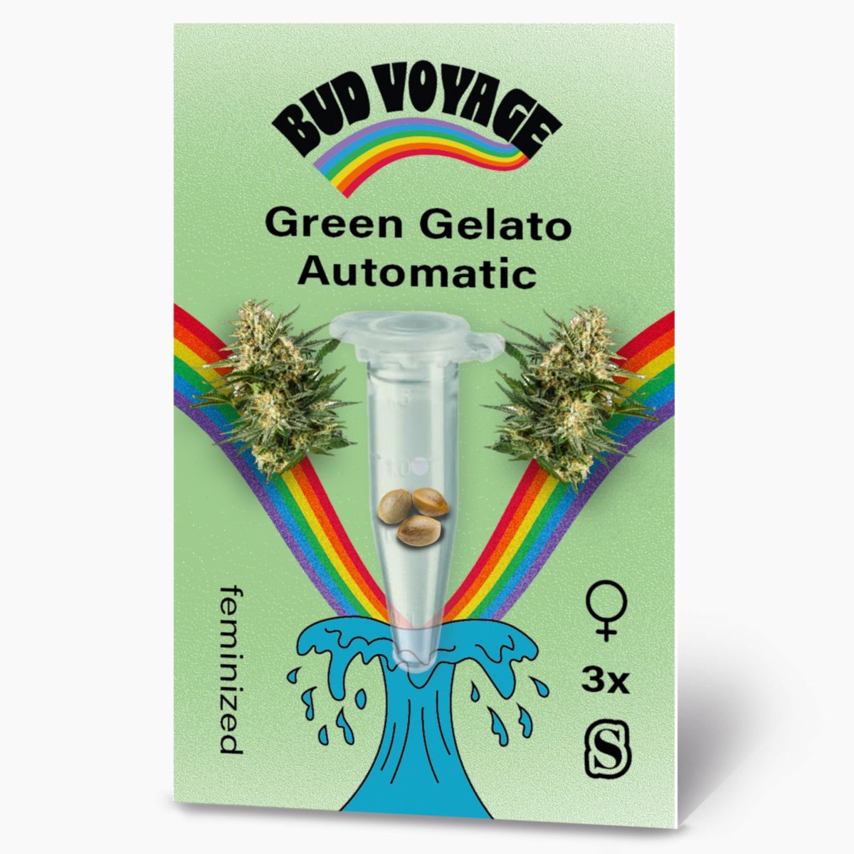 Hanfsamen BudVoyage Happy - Green GelatoAuto, 3 Samen