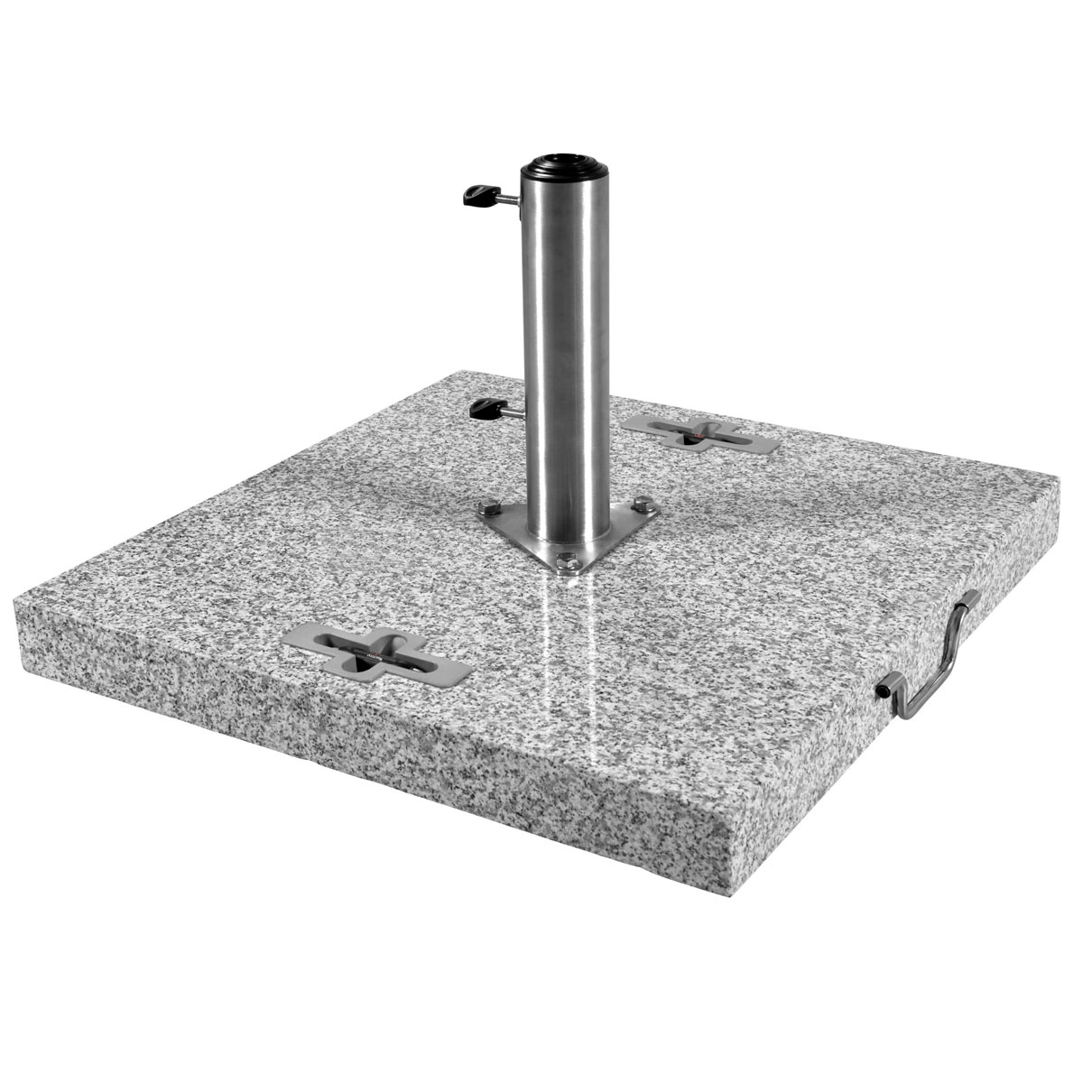 Doppler Granitsockel 90 kg mit Rollen und Tragegriffen Bild 1