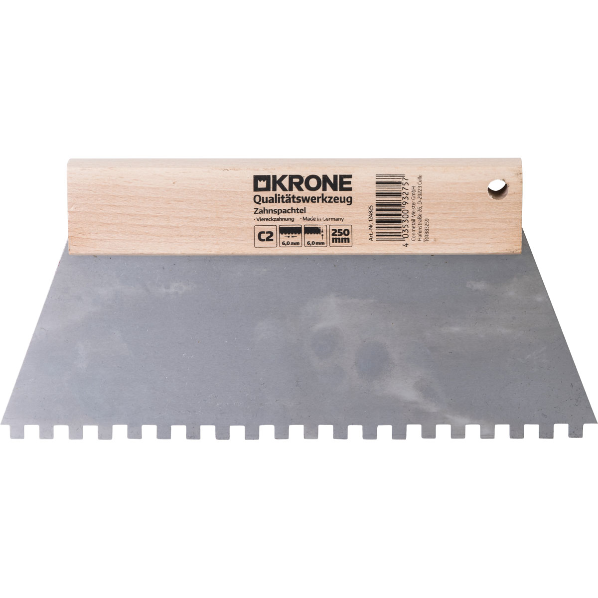 Krone  Zahnspachtel 250 mm C2 6,0 x 6,00mm
