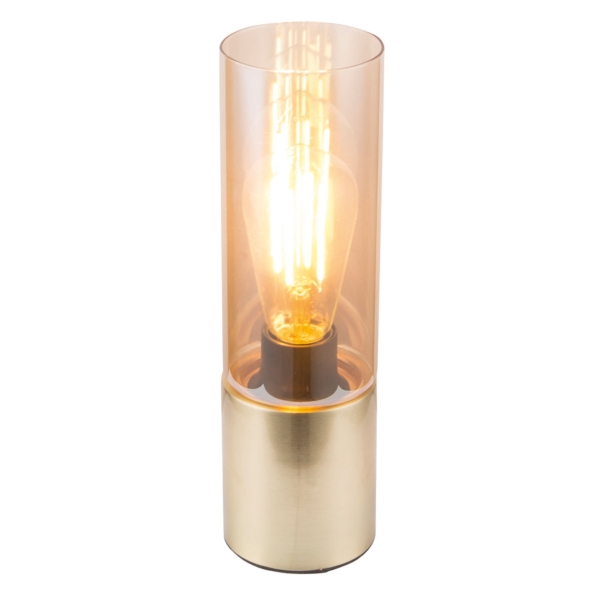 Flector Tischleuchte Edison Amber mit Touchfunktion messing Bild 1