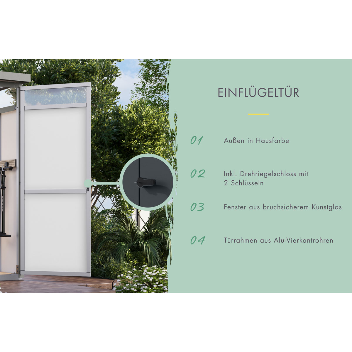 Karibu Metall Gerätehaus Oesten 1,5 Bild 7