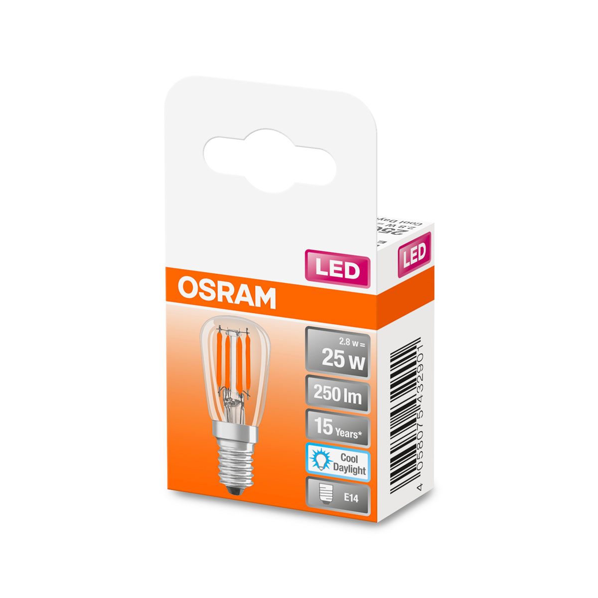 Osram LED-Glühbirne Spezial T26 E14 25W kaltweiß Bild 2