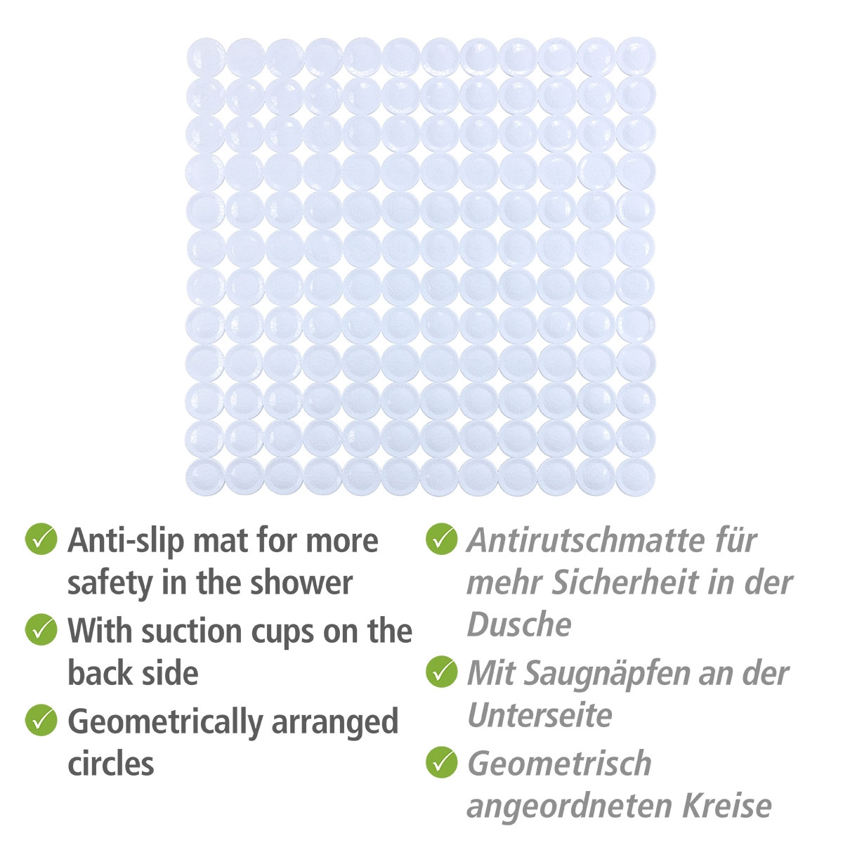 Wenko Duscheinlage Belem weiß 54 x 54 cm Bild 3