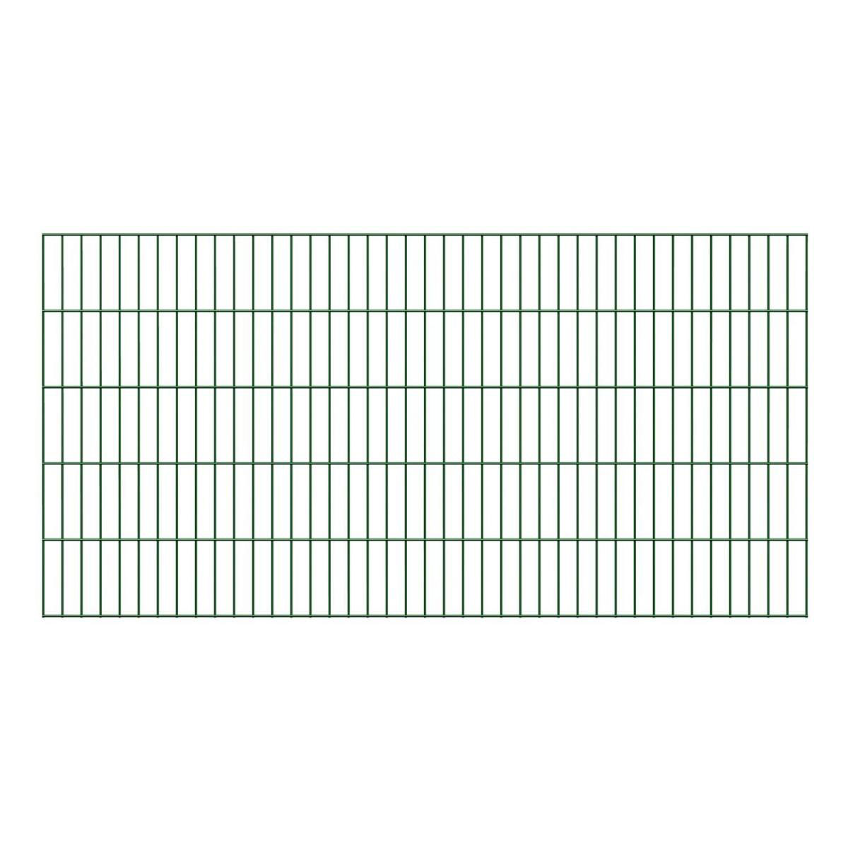 Durabil  Doppelstab Gittermatte-Zaunsystem 200 x 100 cm grün