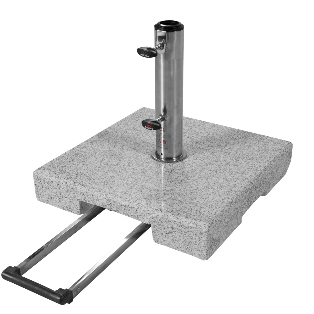Doppler Granitsockel Active Trolley 40 kg mit Rollen Bild 1