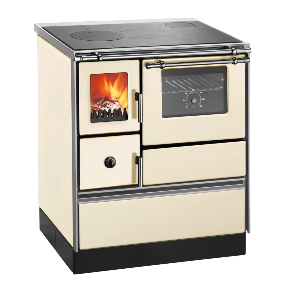 Westminster K76F-70 Küchenofen rechts elfenbein, 70cm Sichtfenster, 7,6kW