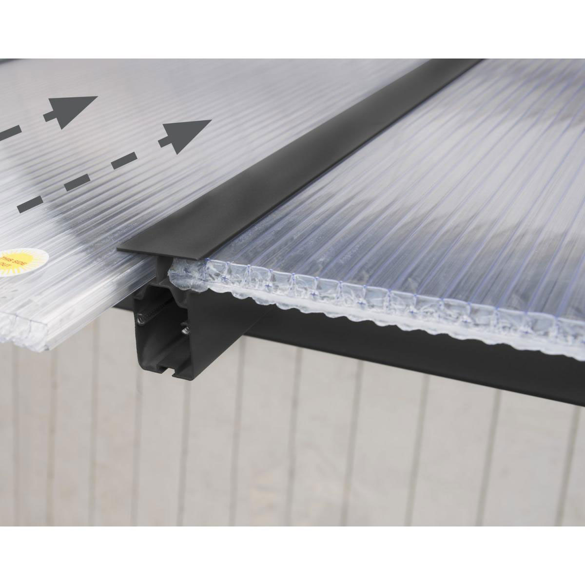 Palram Terrassenüberdachung Olympia 300 x 730 cm grau Bild 6