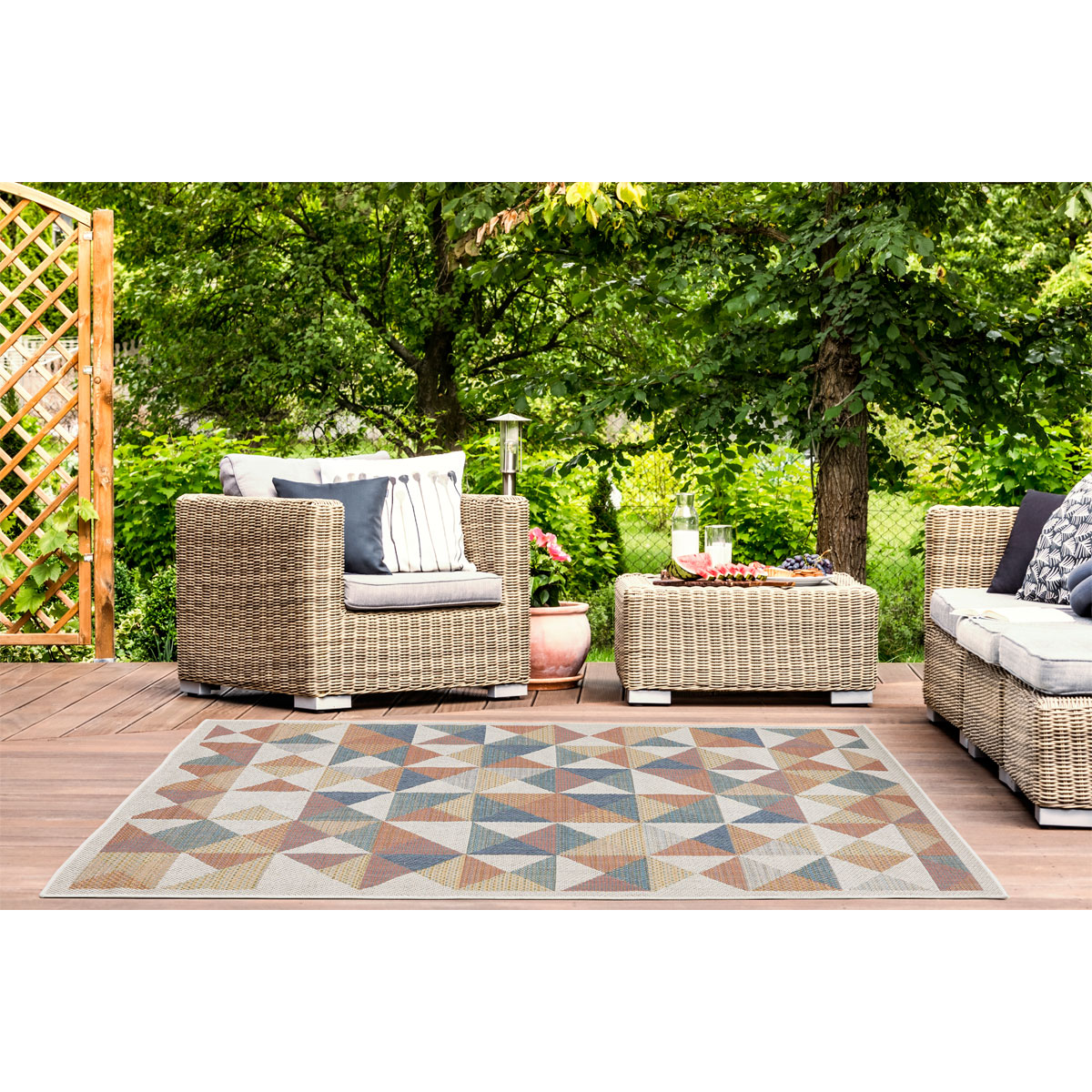 andiamo Teppich Sedona 160x230 cm Kästchen multi Bild 2