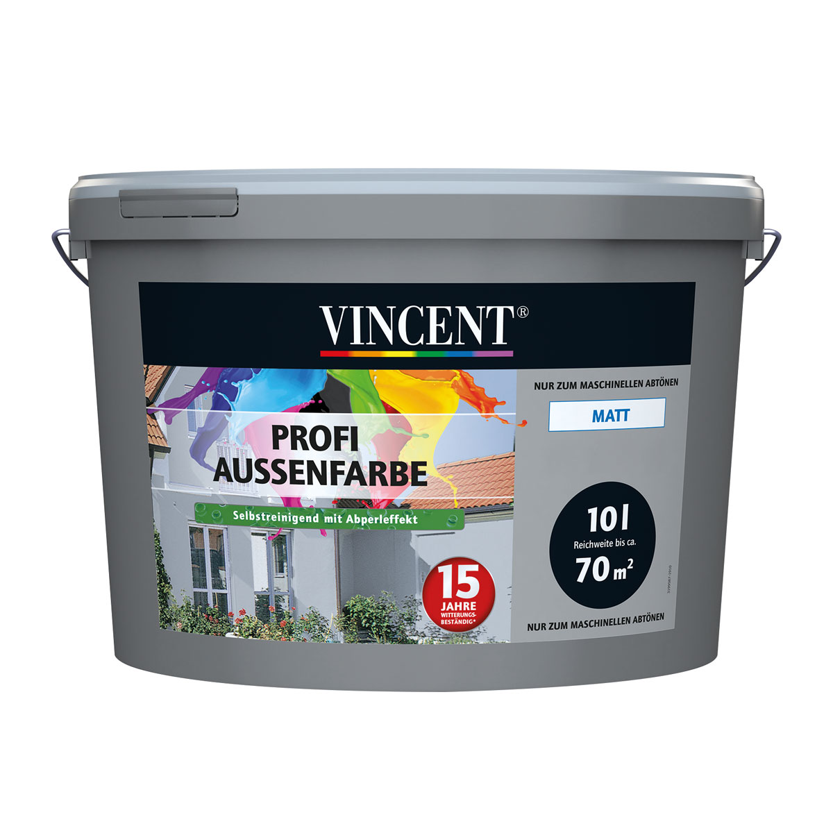 Vincent  Fassadenfarbe Profi Aussenfarbe MIX IT! matt 10 l