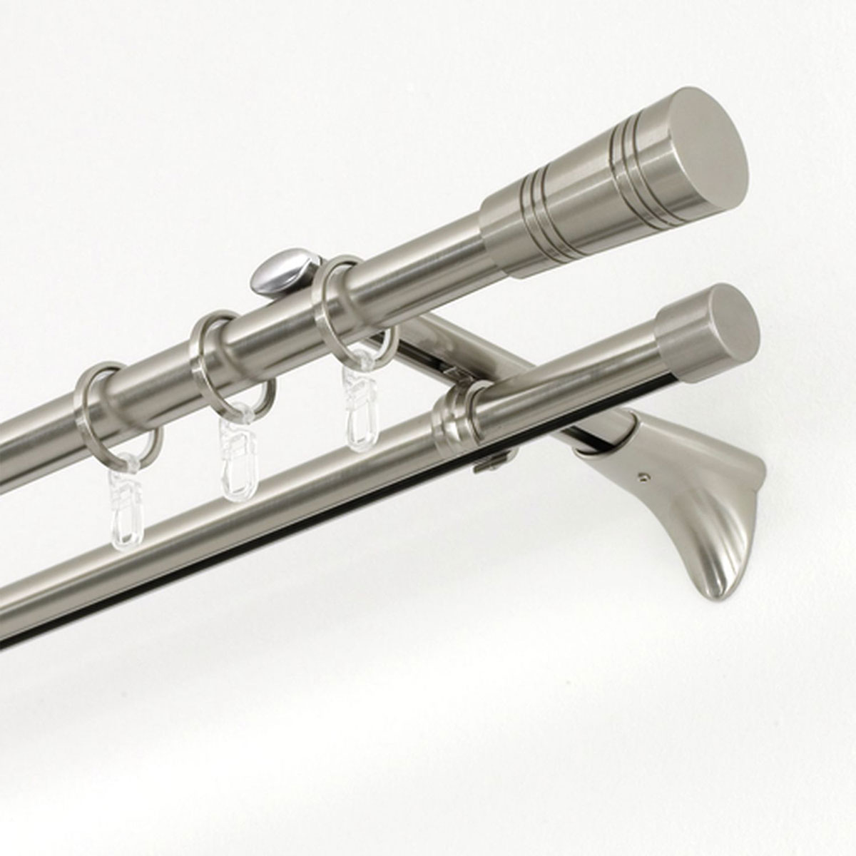 Gardinia Endkappe Chicago für Durchmesser 20 mm Edelstahl-optik Bild 5