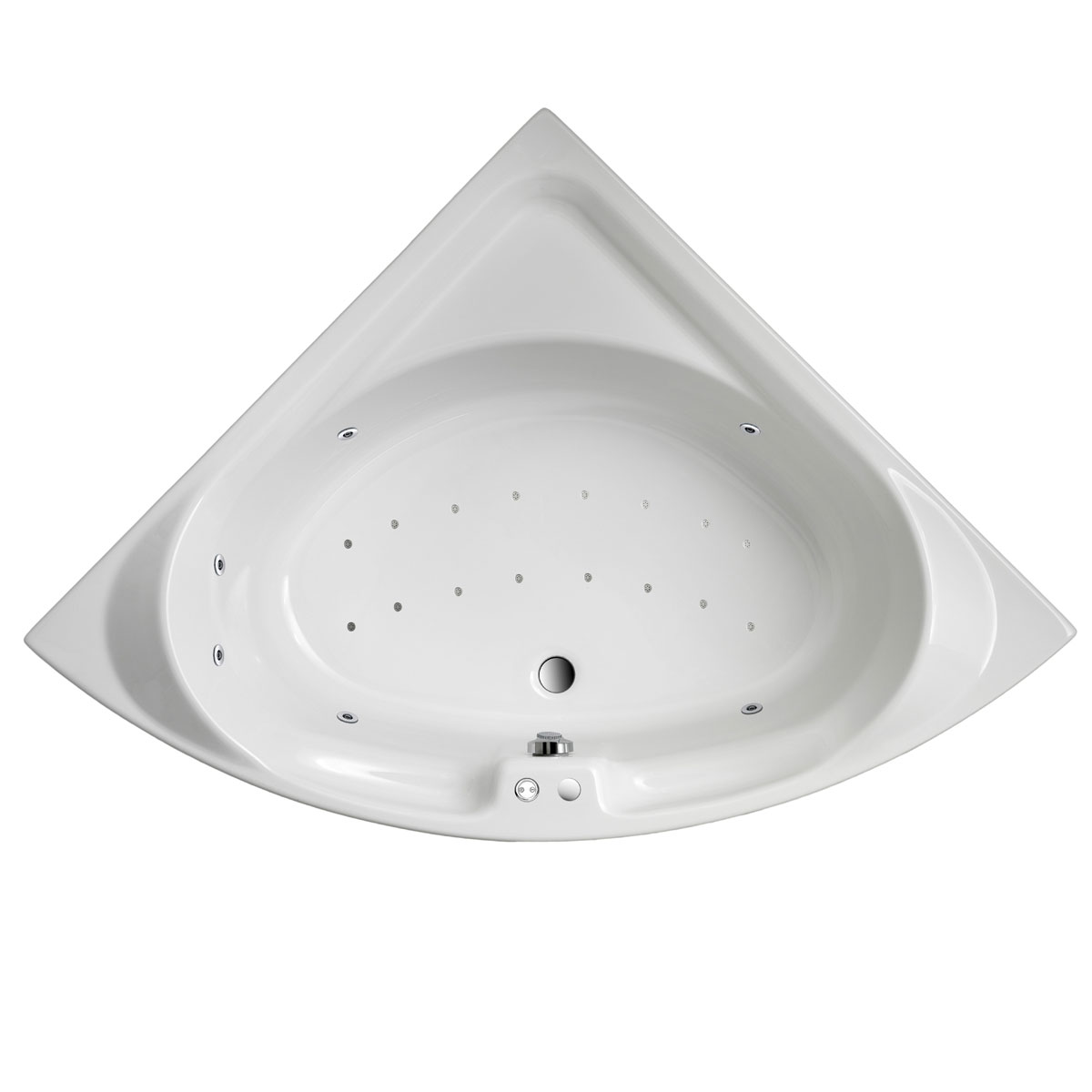 Ottofond Whirlpool-Set Laguna 136 cm weiß Typ 3