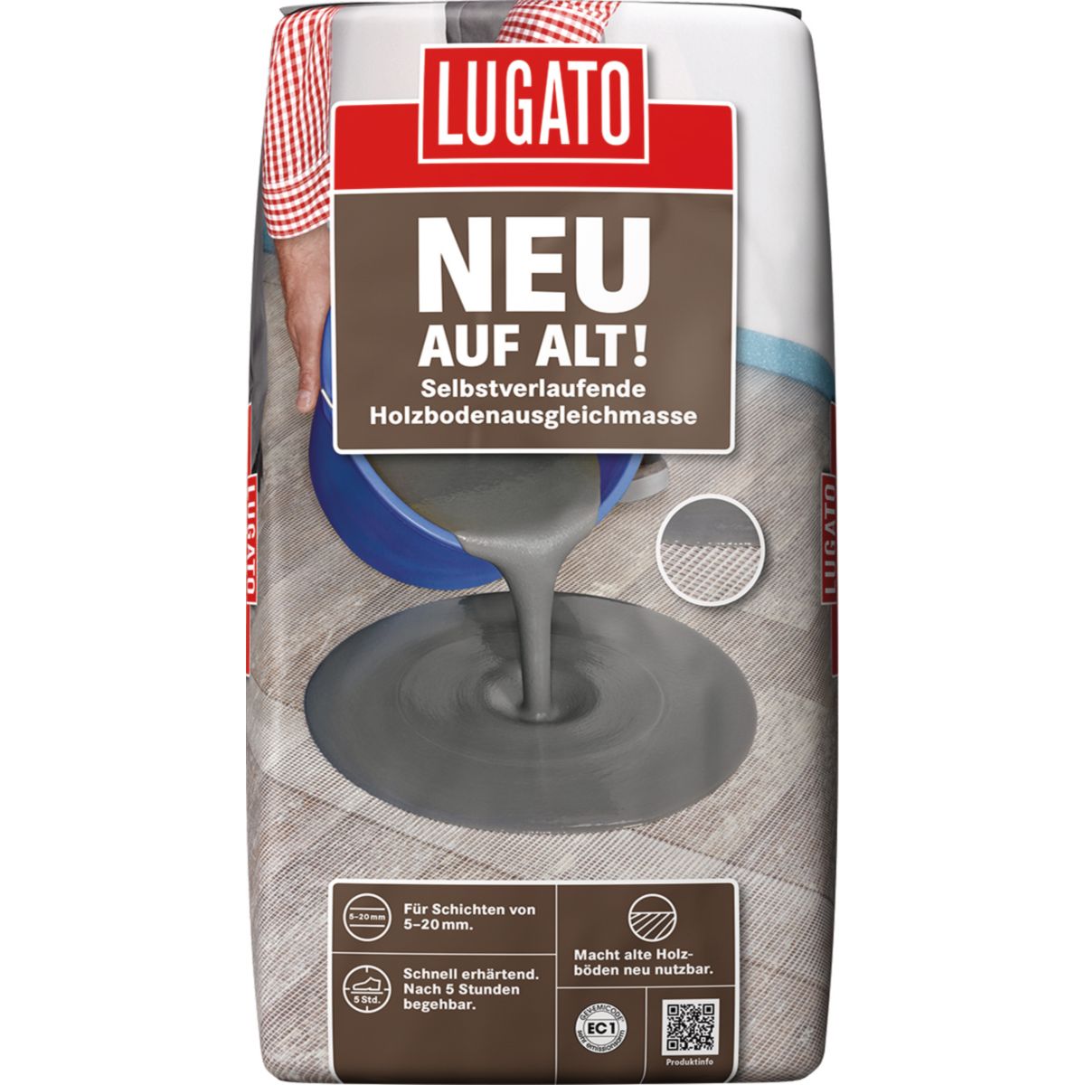 Lugato Neu auf Alt 20 kg Holzboden Ausgeichsmasse