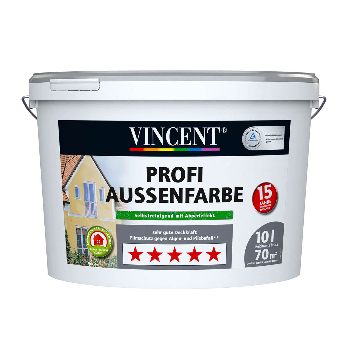 Vincent Profi Außenfarbe 10 L