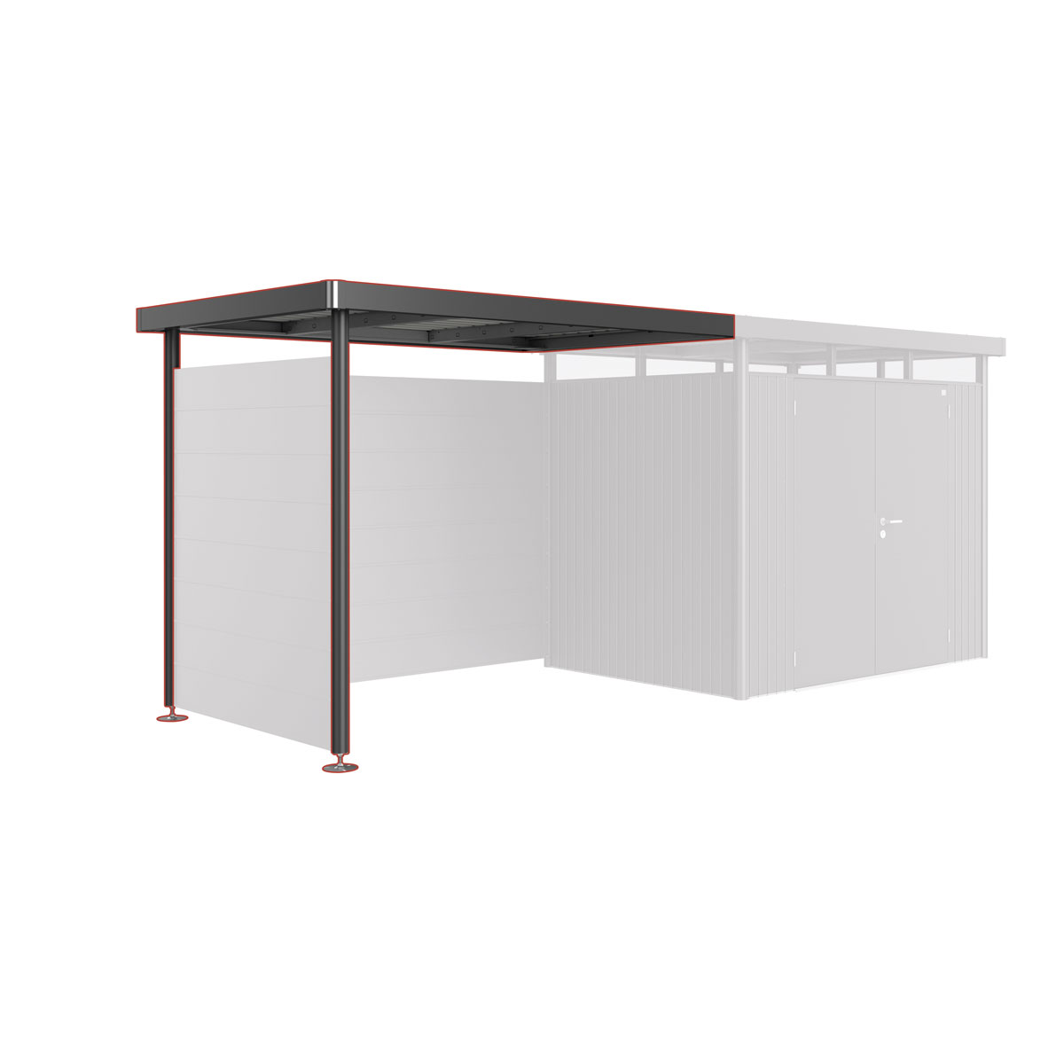 Biohort Seitendach Highline H2 dunkelgrau