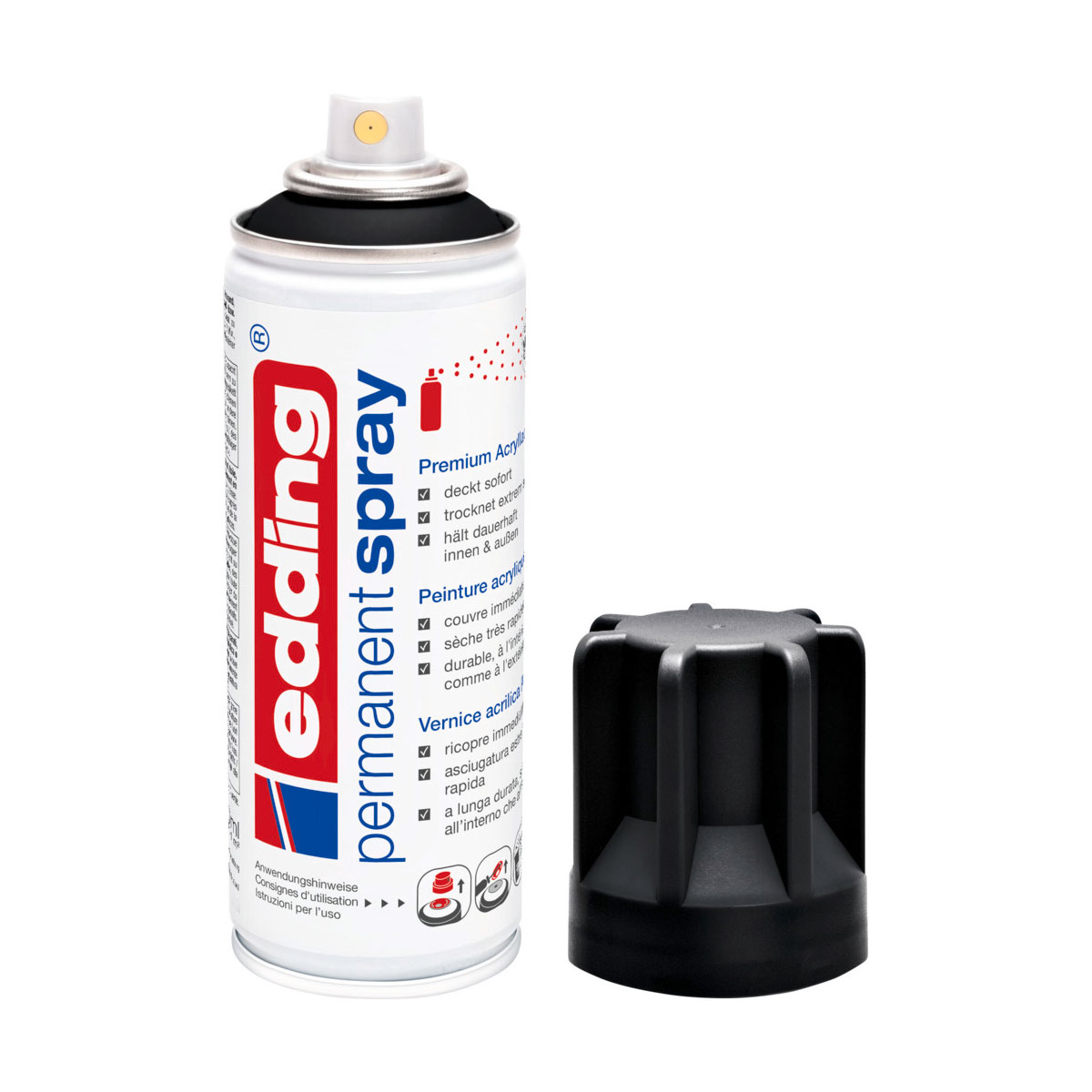Edding  Spray 5200 tiefschwarz seidenmatt Bild 1