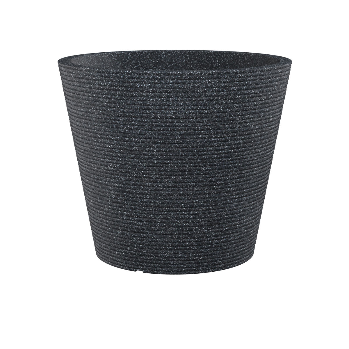 Scheurich Pflanzgefäß Coneo BxHxT 28,5 x 24,3 x 28,5 cm Schwarz-Granit
