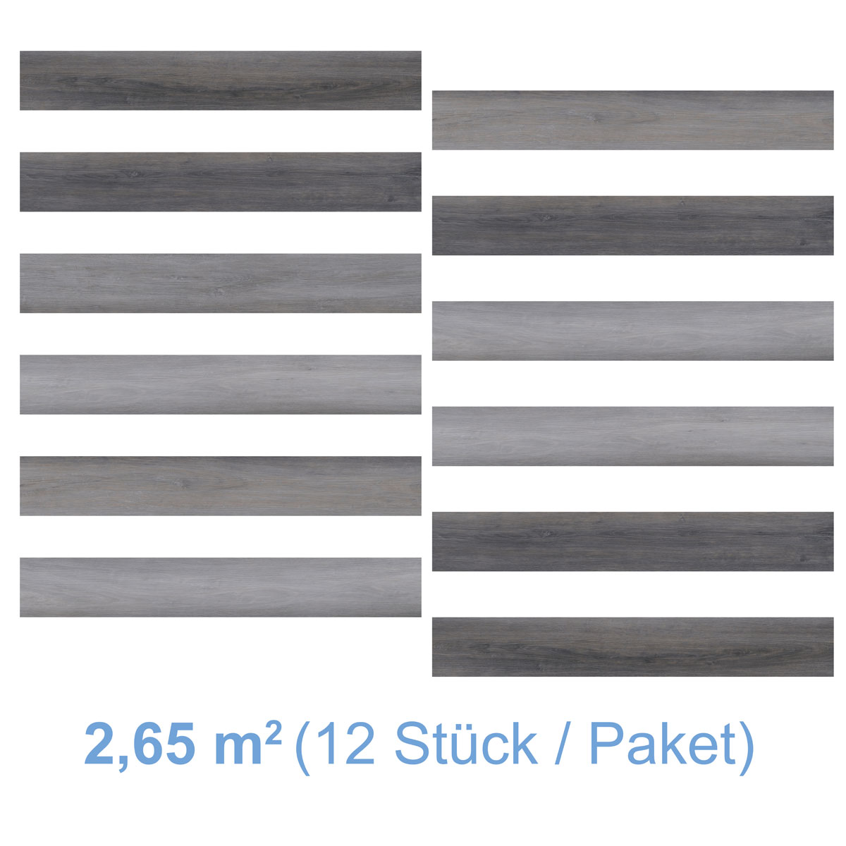 Vinyl SPC Eiche Grauwald 1220 x 181 x 4,5mm Bild 6